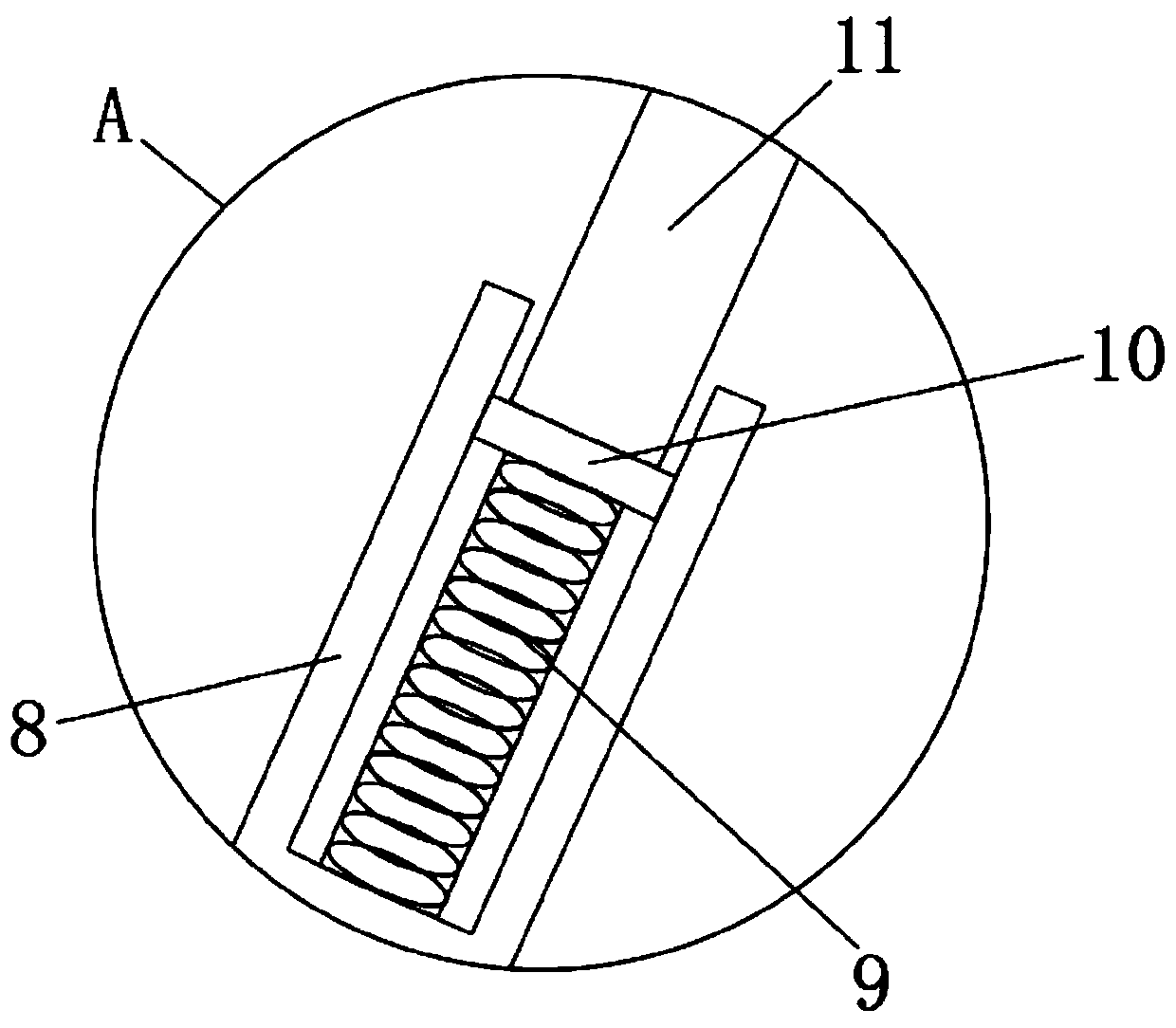 A milk powder brewing device that is easy to mix and cool