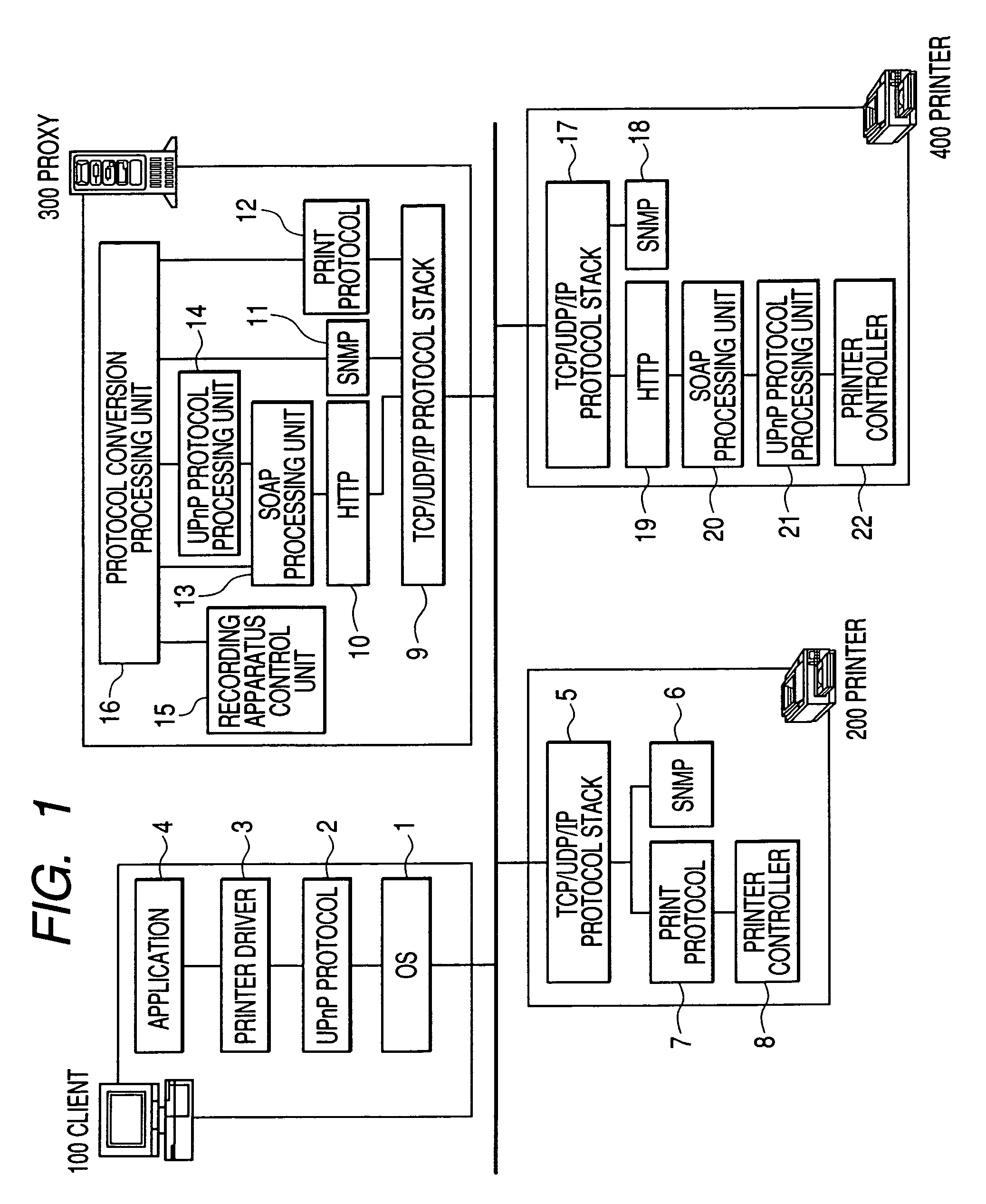 Apparatus, method, and program for executing protocol converting process