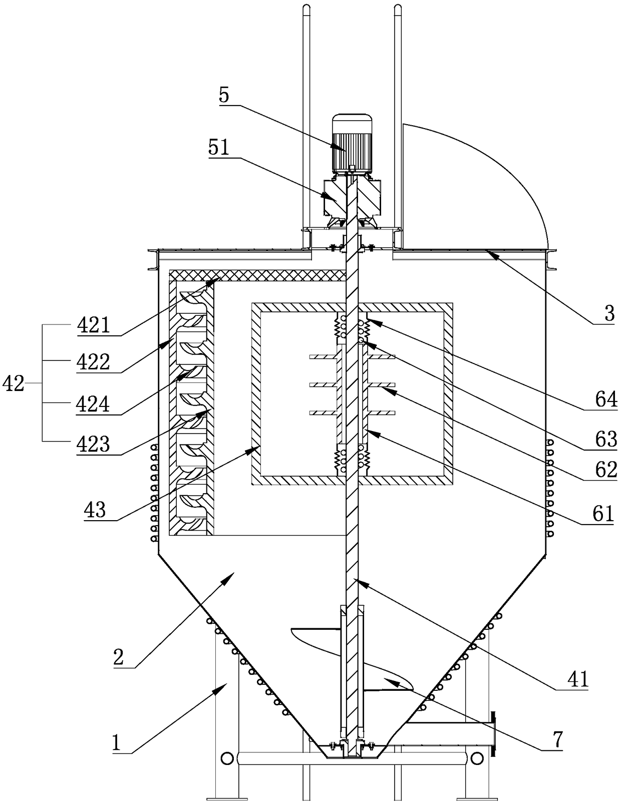 Mortar stirring machine