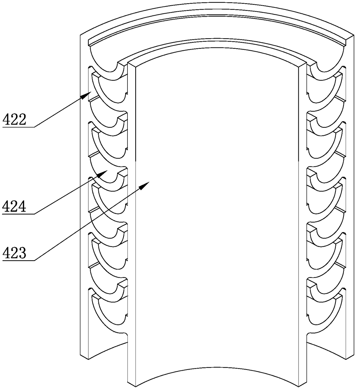 Mortar stirring machine