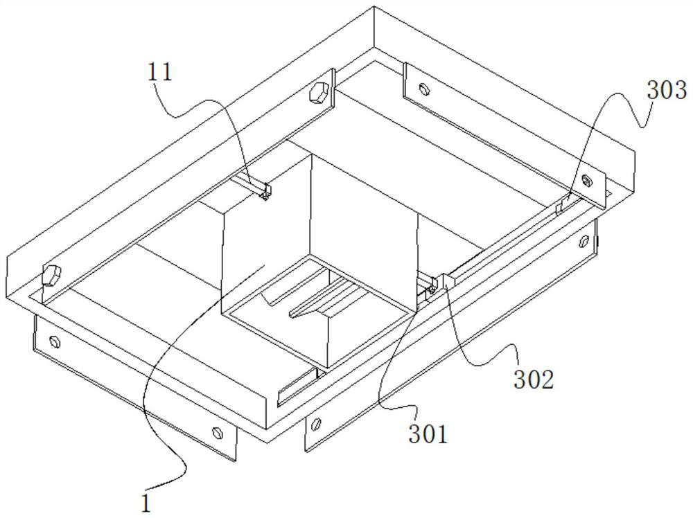 Dust suppression feeding structure for powder type raw materials in textile industry