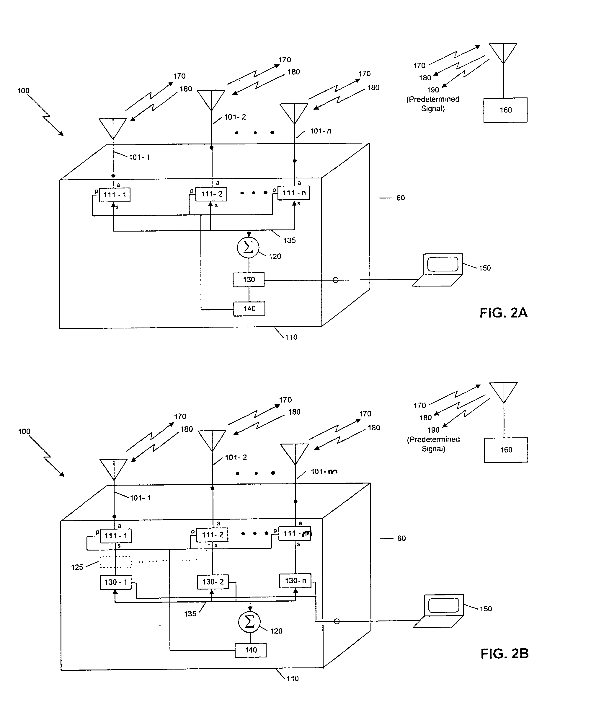 Method and apparatus for adapting antenna array using received predetermined signal