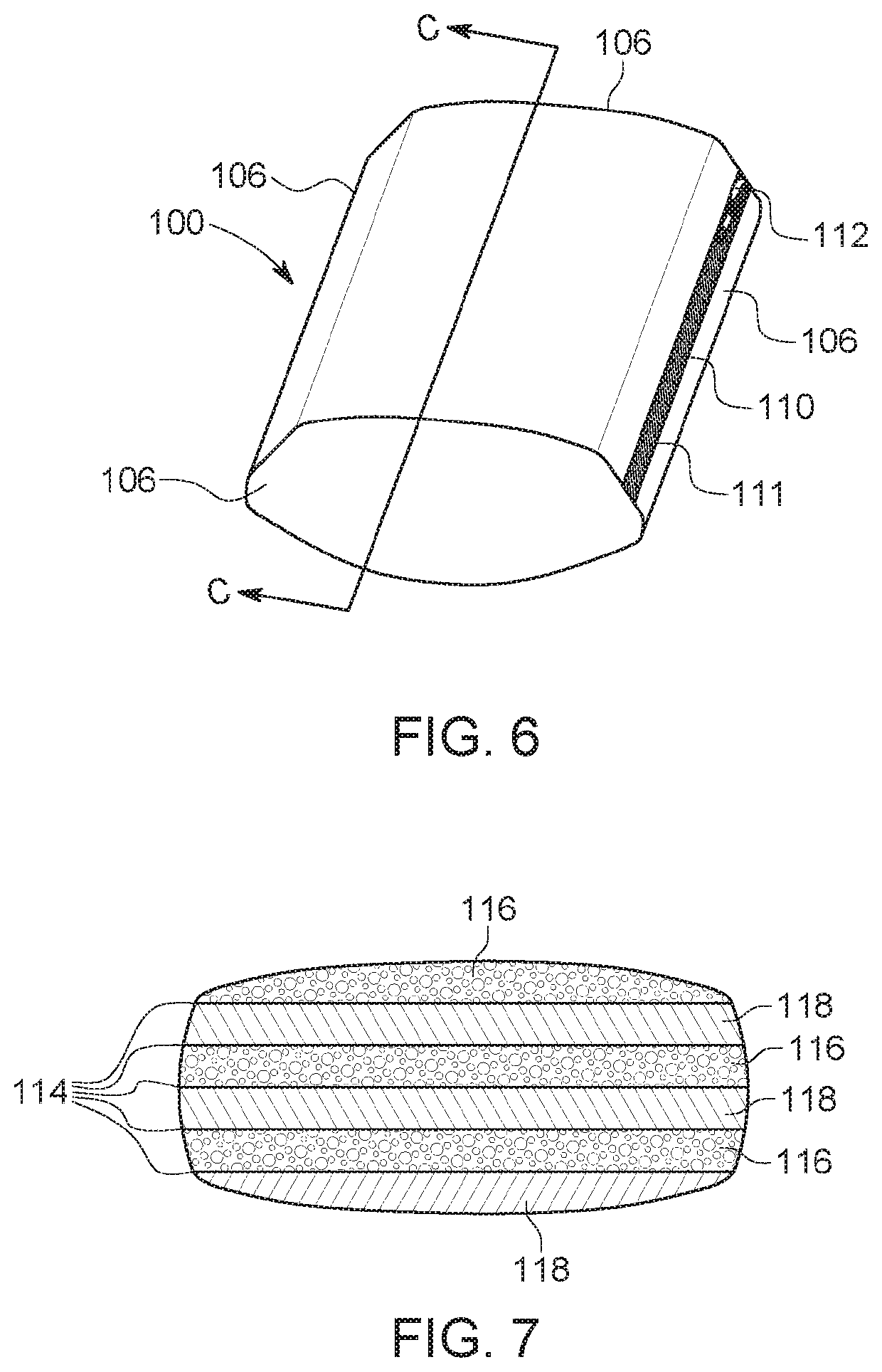 Pillow with separate interior compartments