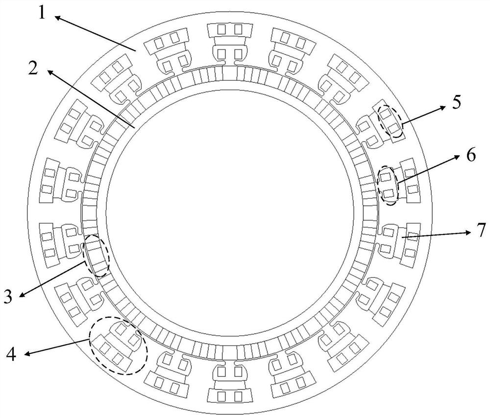 A double-layer winding halbach fault-tolerant motor