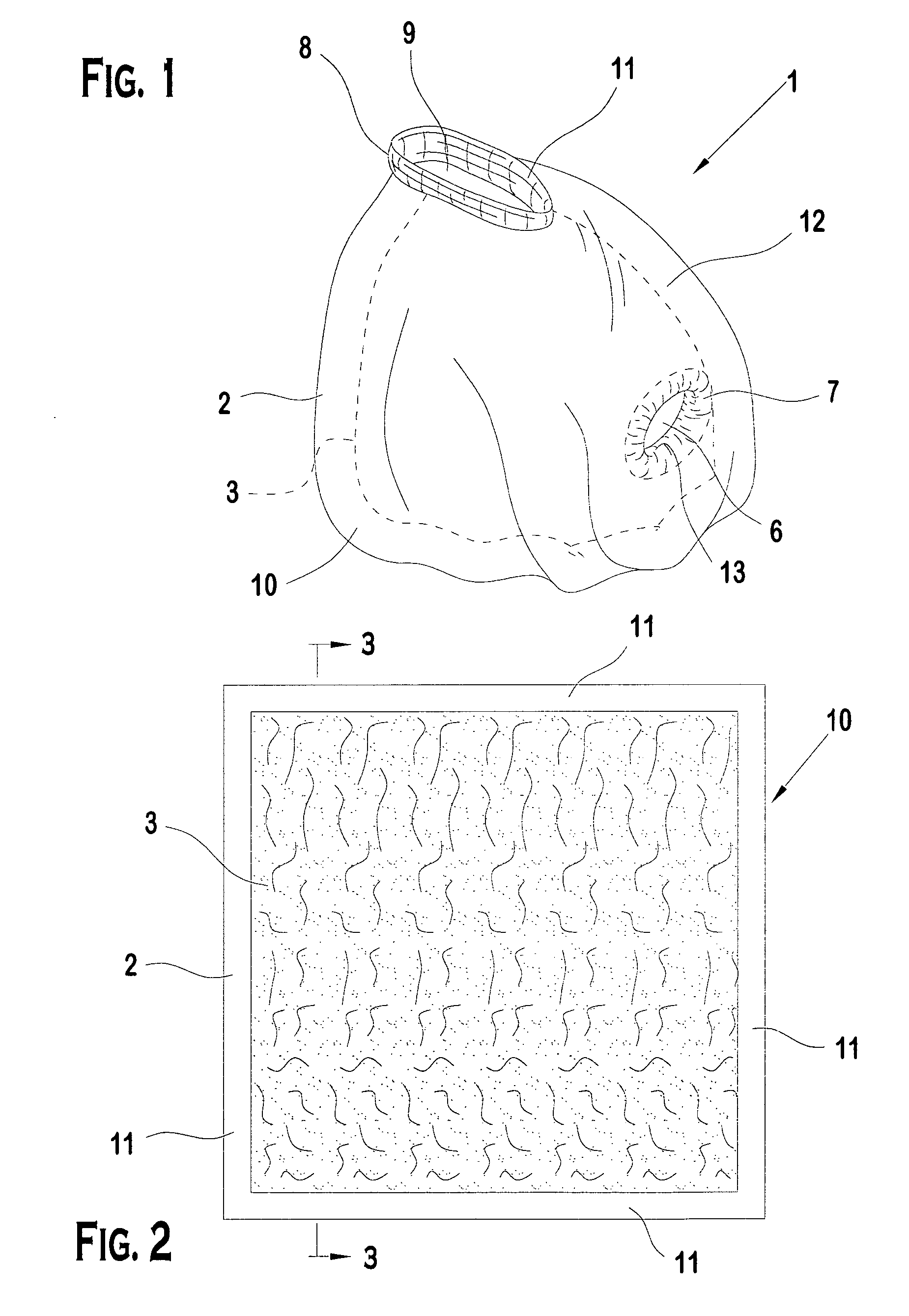 Disposable urinary collection device having elastic penis opening orthogonal to elastic hand opening