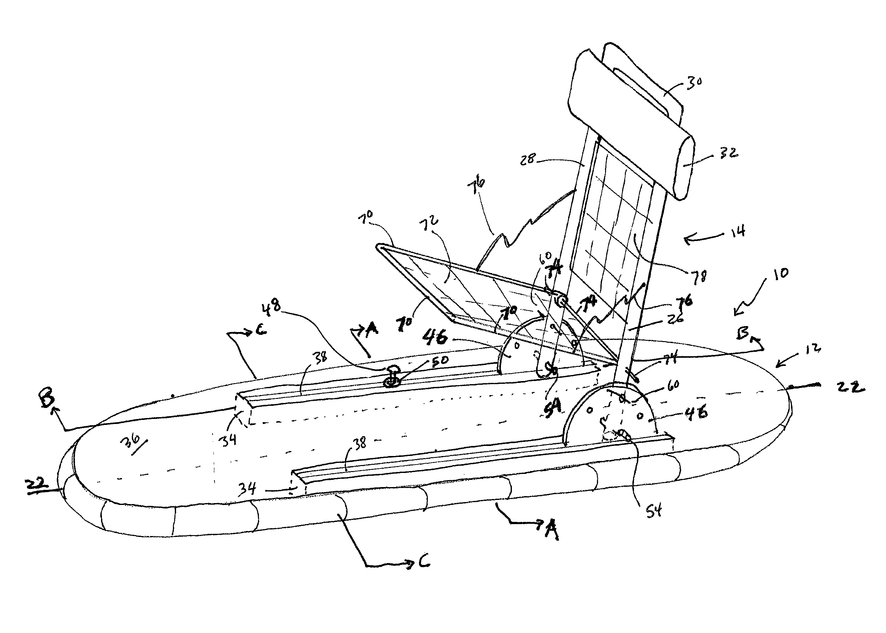 Convertible paddled watercraft