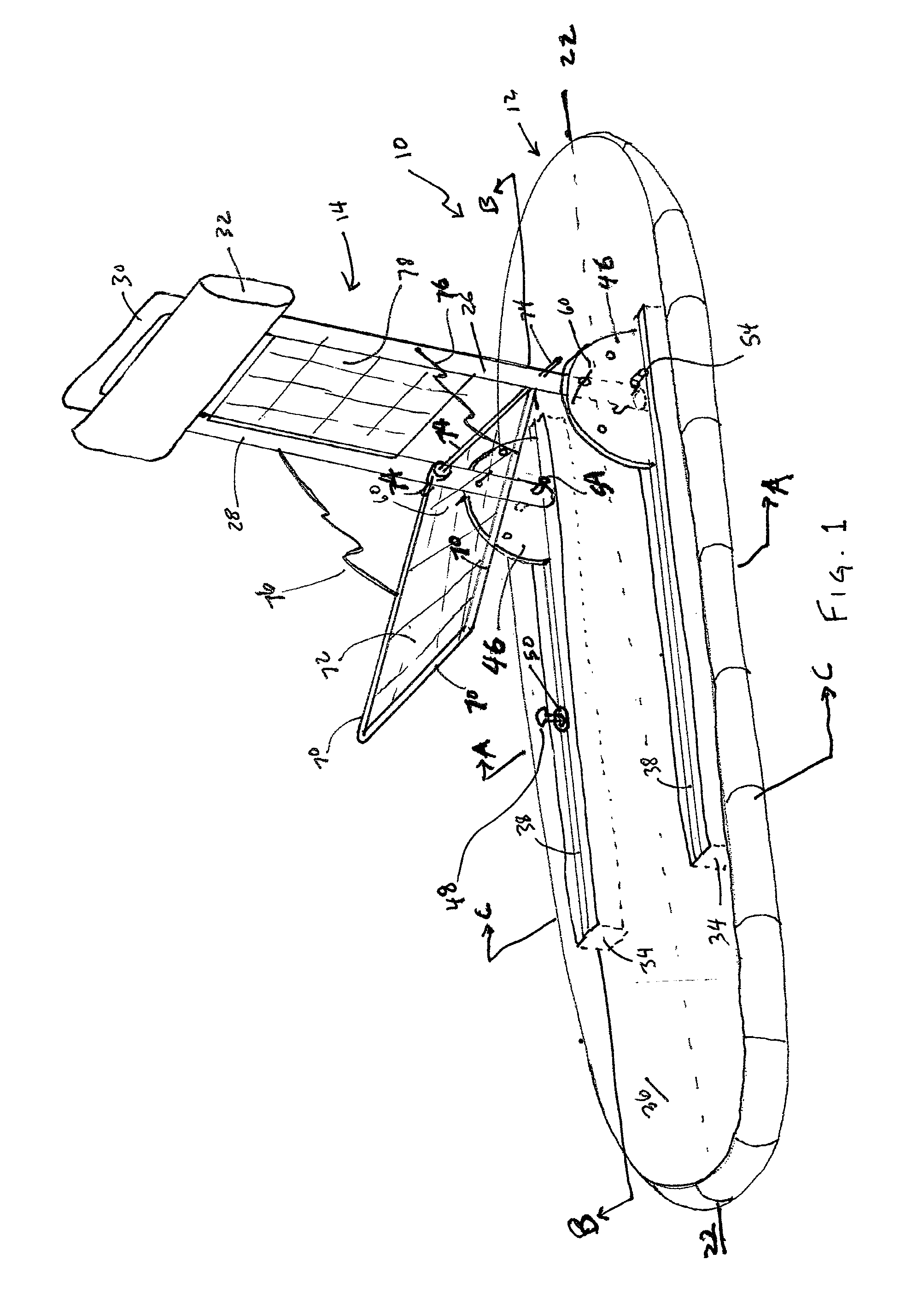 Convertible paddled watercraft