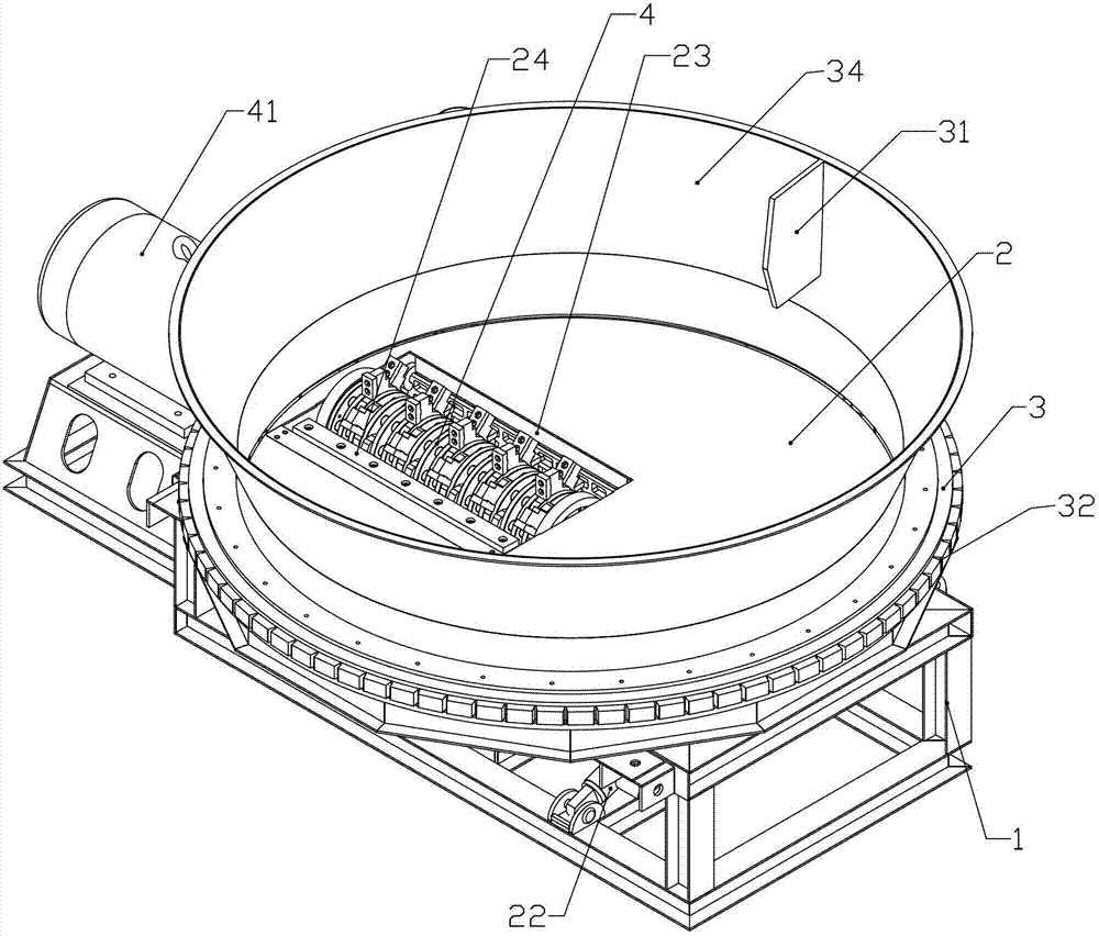 Rotary cutter for straw bales