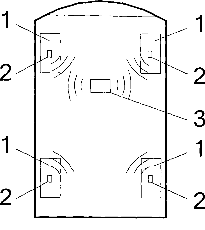 Wheel-loaded intelligent sensing wheel movement attitude monitoring method