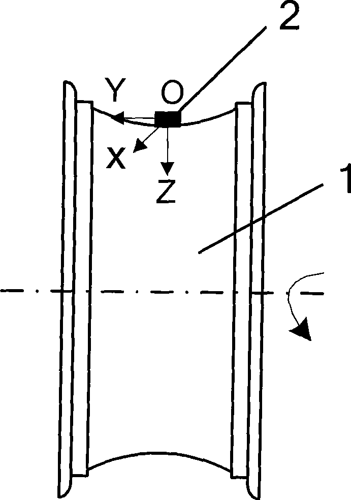 Wheel-loaded intelligent sensing wheel movement attitude monitoring method