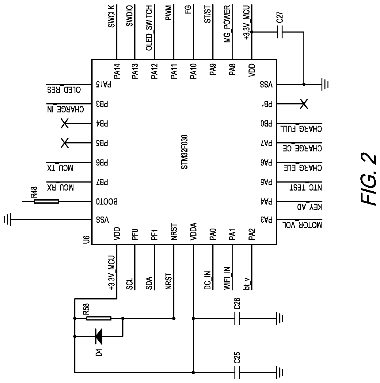 Percussive massage device with force meter