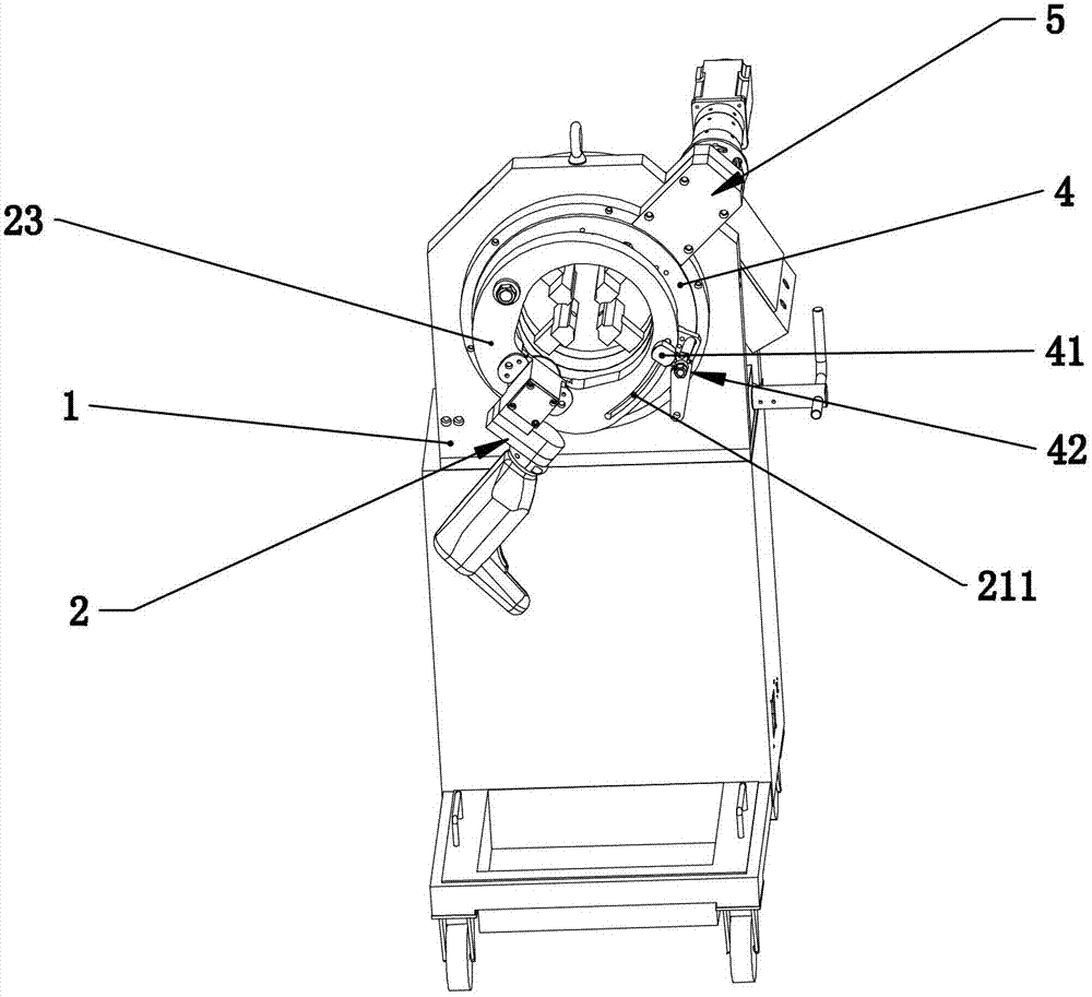 Saw blade type numerical control cutting and chamfering machine