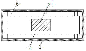 Water-saving type height-adjustable organic vegetable irrigating device