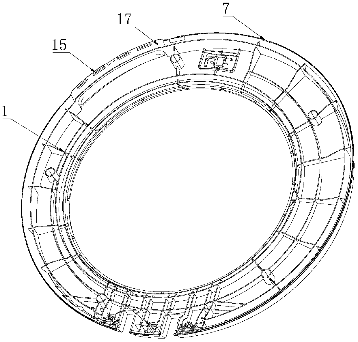 Door body of a drum washing machine and the drum washing machine