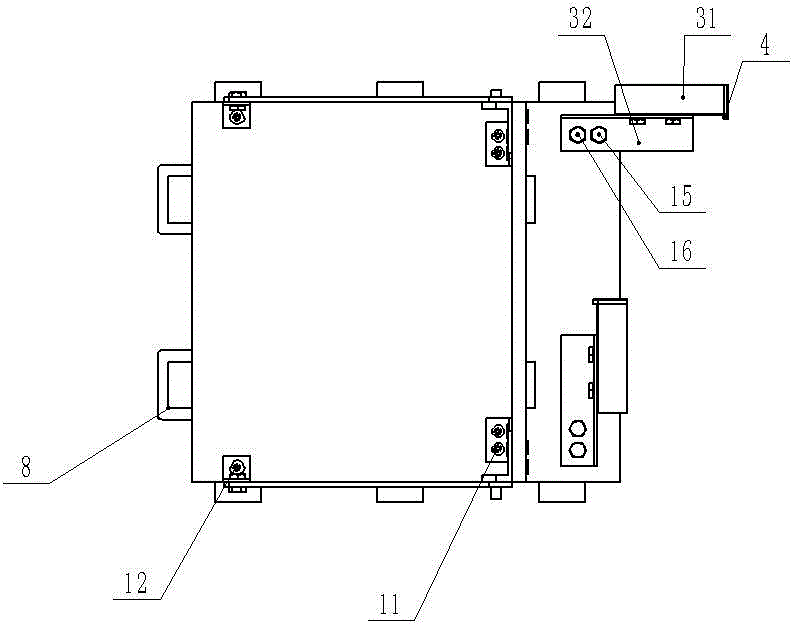 Simple and easy foldable 10-kilovolt centrally installed switchgear electrical inspection trolley