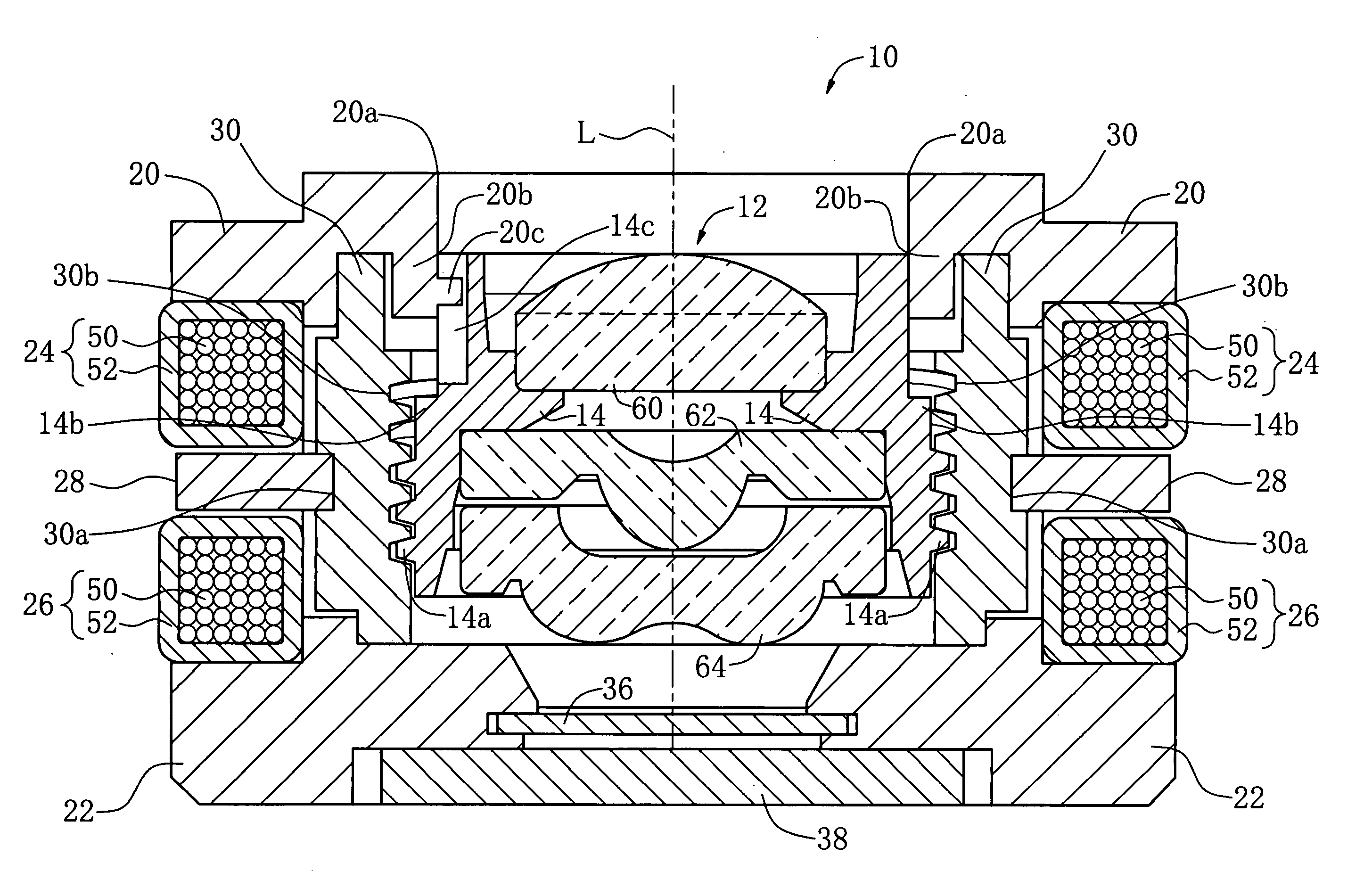 Lens driving device, imaging device using the same, and small-sized electronics device using the same