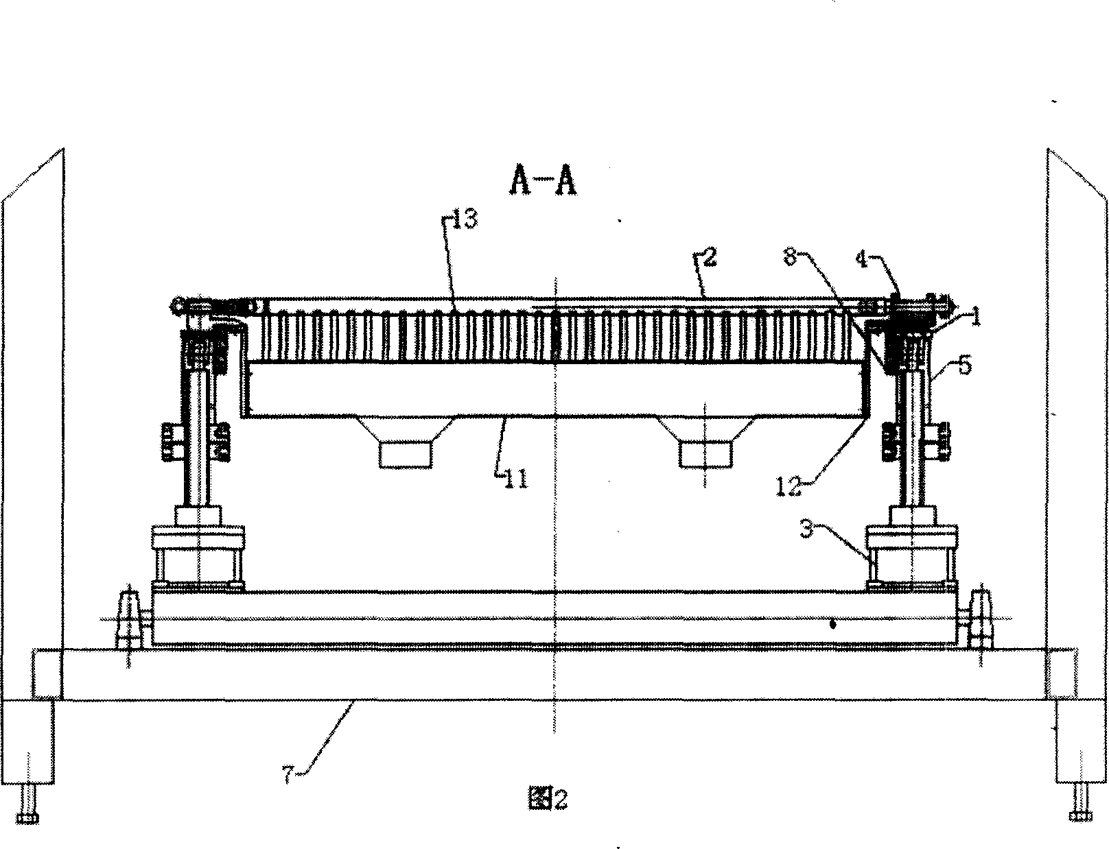 Equipment for bending, forming and tempering automobile glass