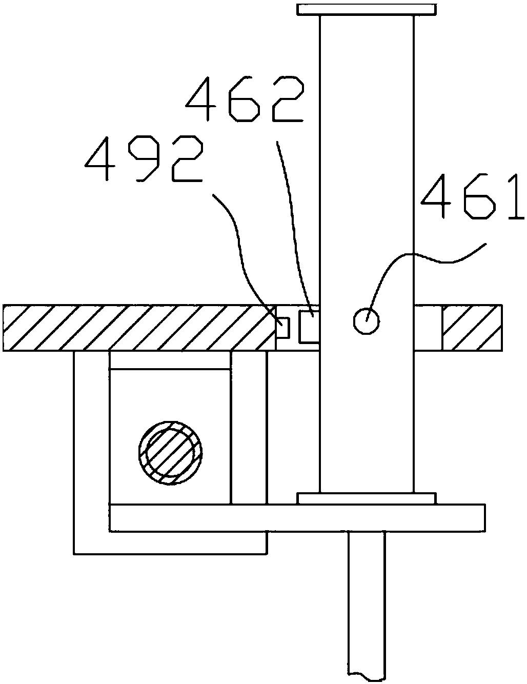 Leather-adhering velcro tape mounting mechanism realizing automatic grasping of velcro tapes