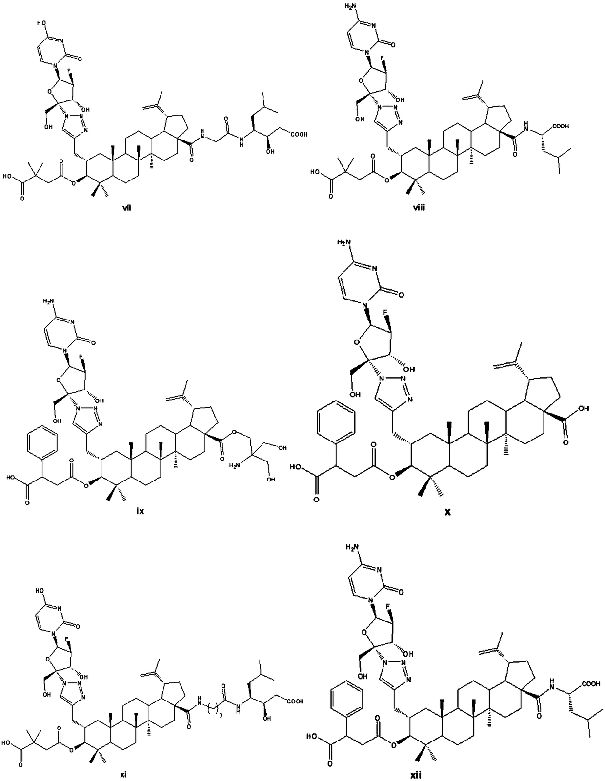 Betulinic acid derivative and synthesis method and application thereof