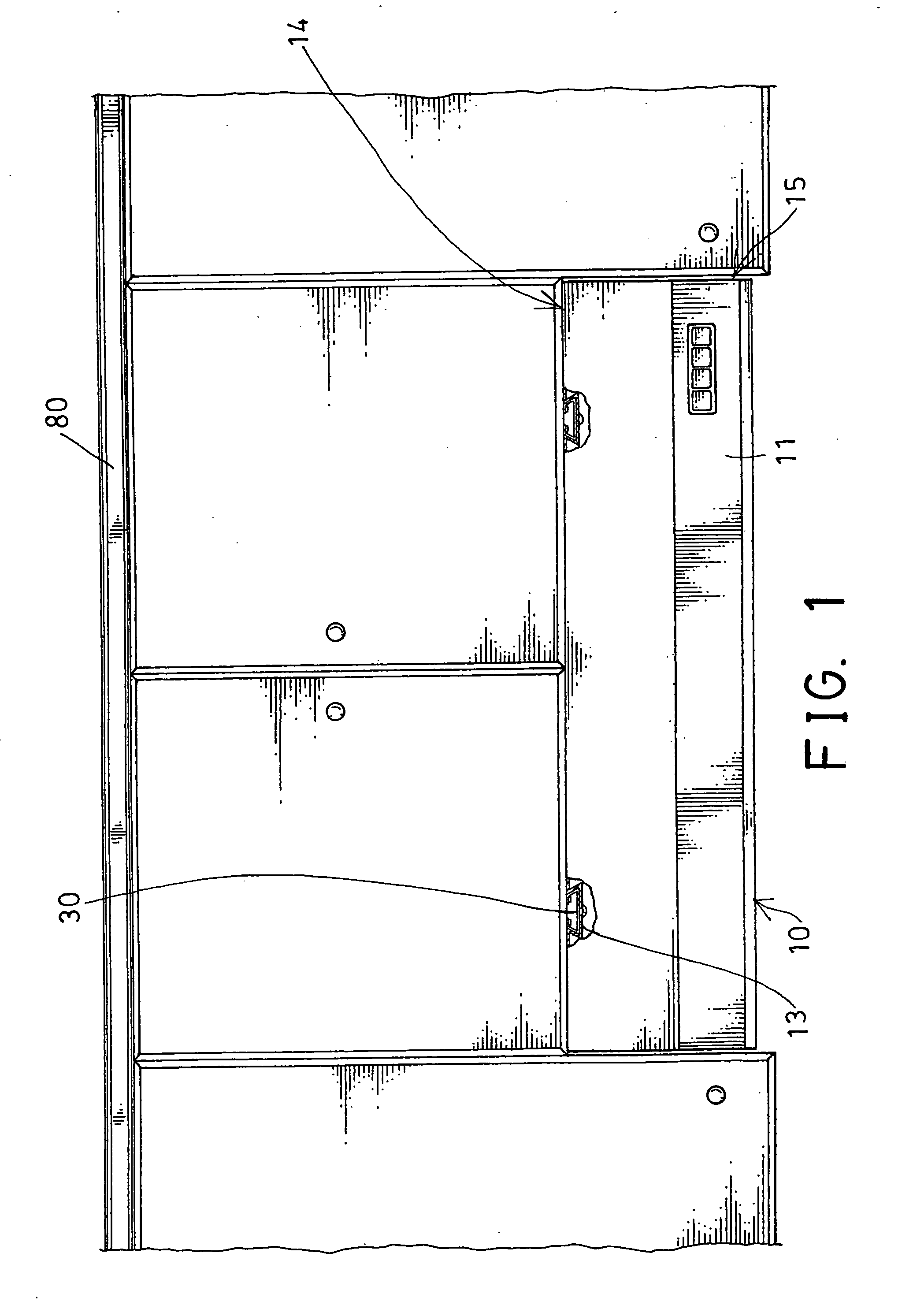 Smoke exhauster mounting structure