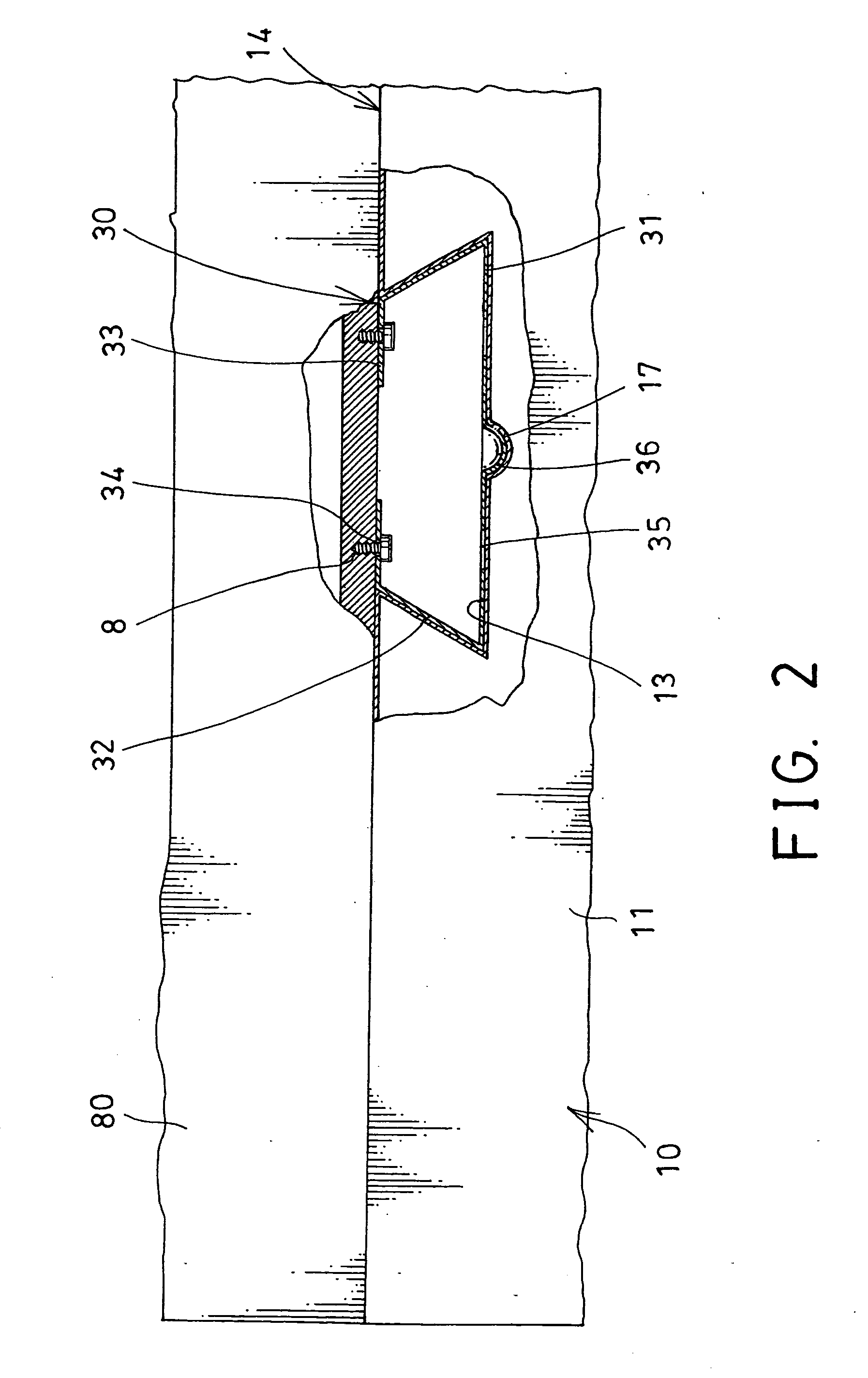 Smoke exhauster mounting structure