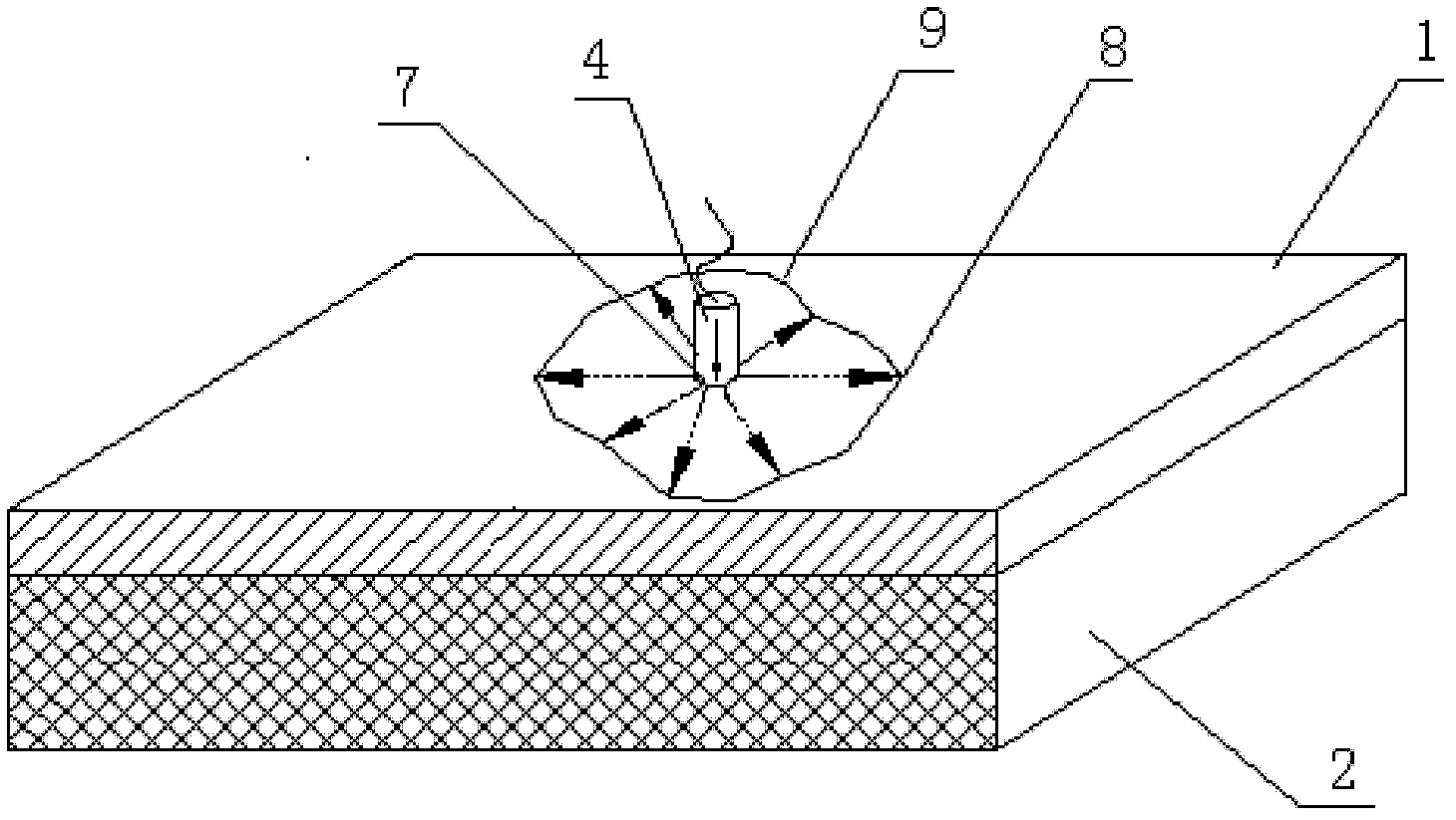 Method for ultrasonic detection of bonding quality of thin-walled metal and non-metal material