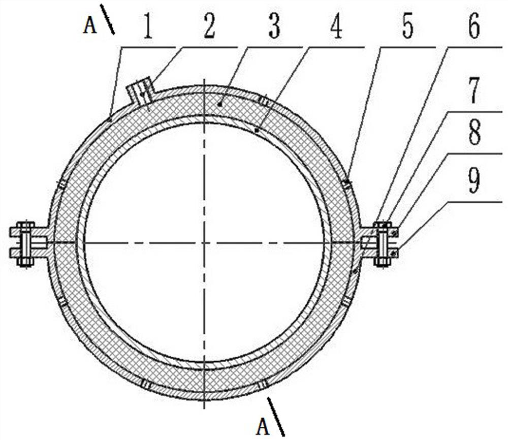 Emergency repair method for multi-reinforced steel-plastic composite pipe