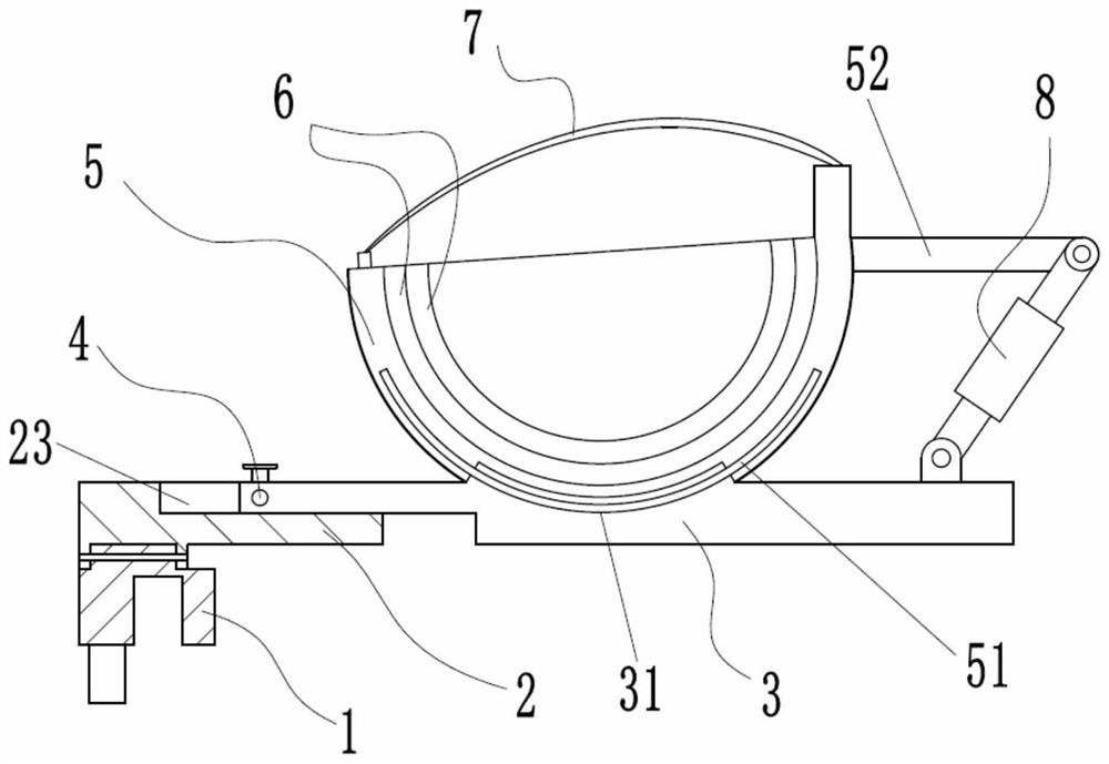 Special meniscus retractor of knee arthroscope