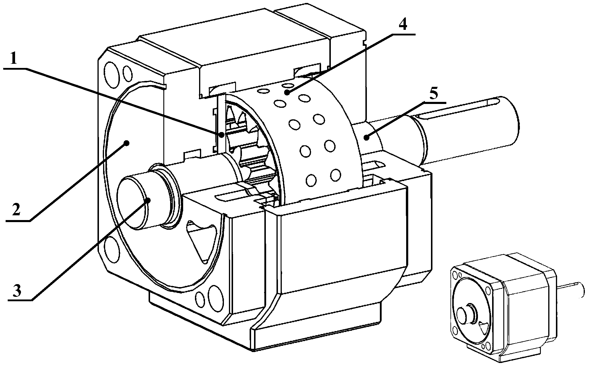 Self-circulating cooling oil lubrication system for sliding bearing for meshing gear pump