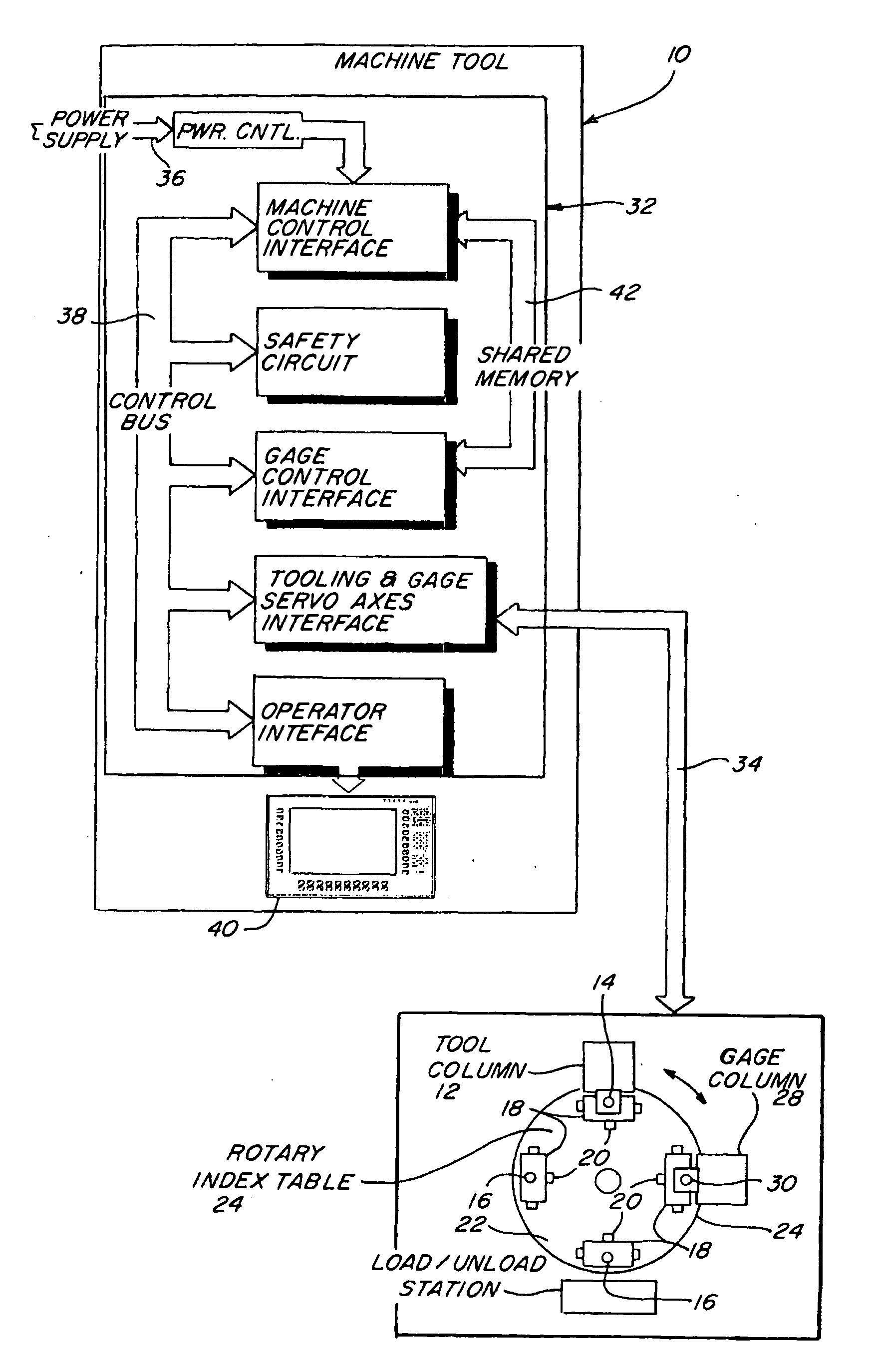 Automatic bore size control by completely integrating an air gage system into the machine control