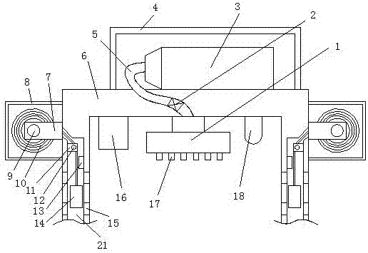 High-voltage power distribution cabinet provided with fire extinguishing device