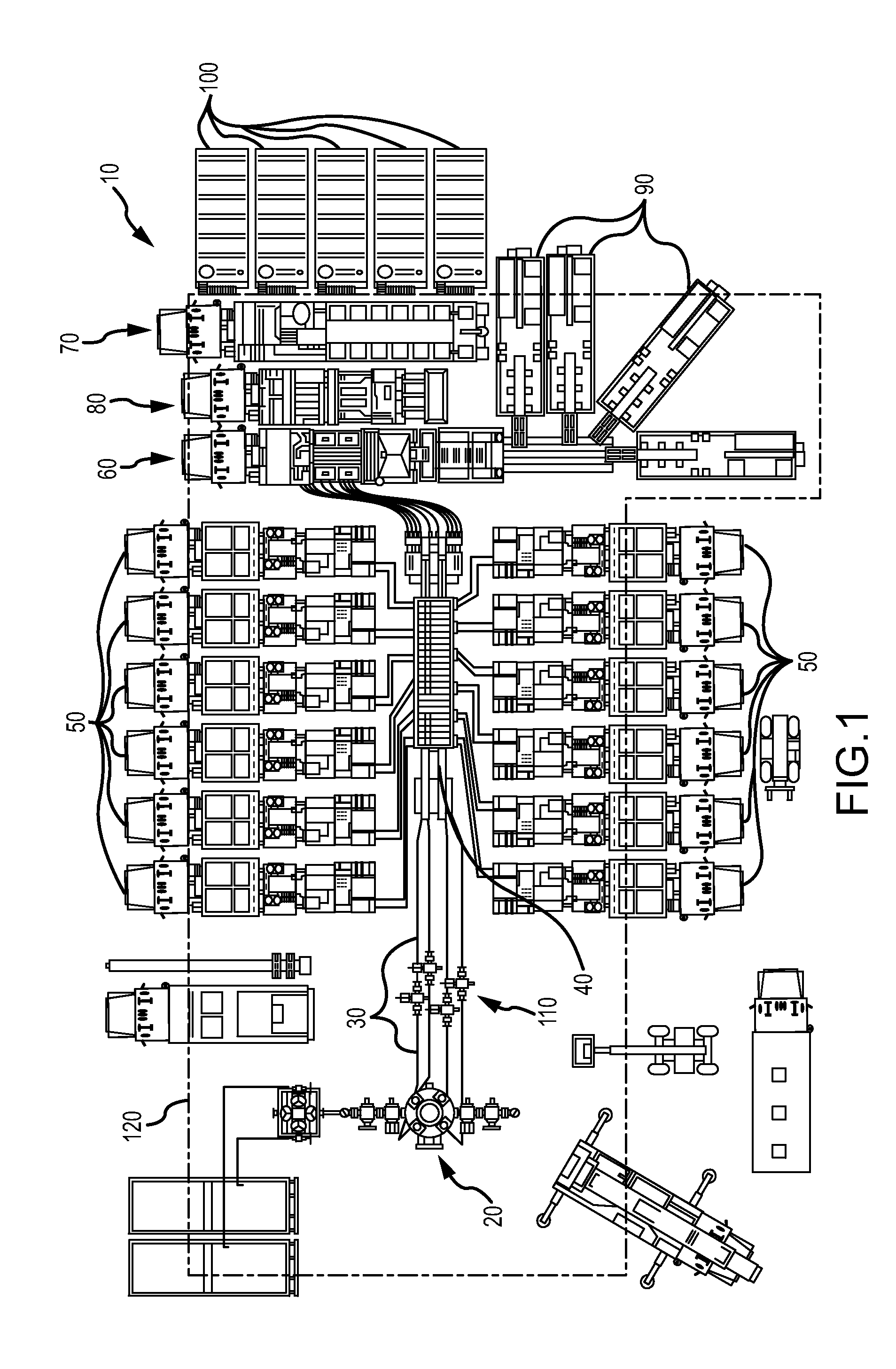 Remotely operated system for use in hydraulic fracturing of ground formations, and method of using same