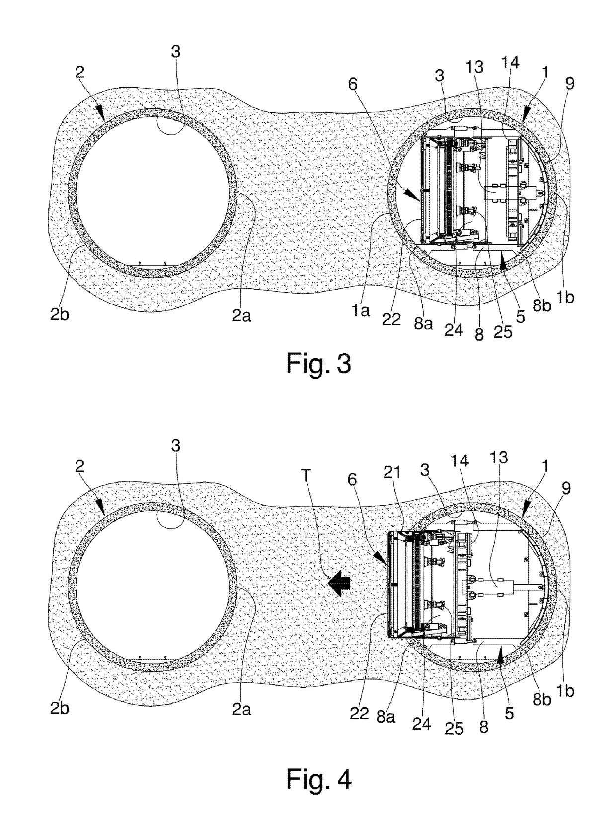 Procedure for the construction of cross passages in double pipe tunnels