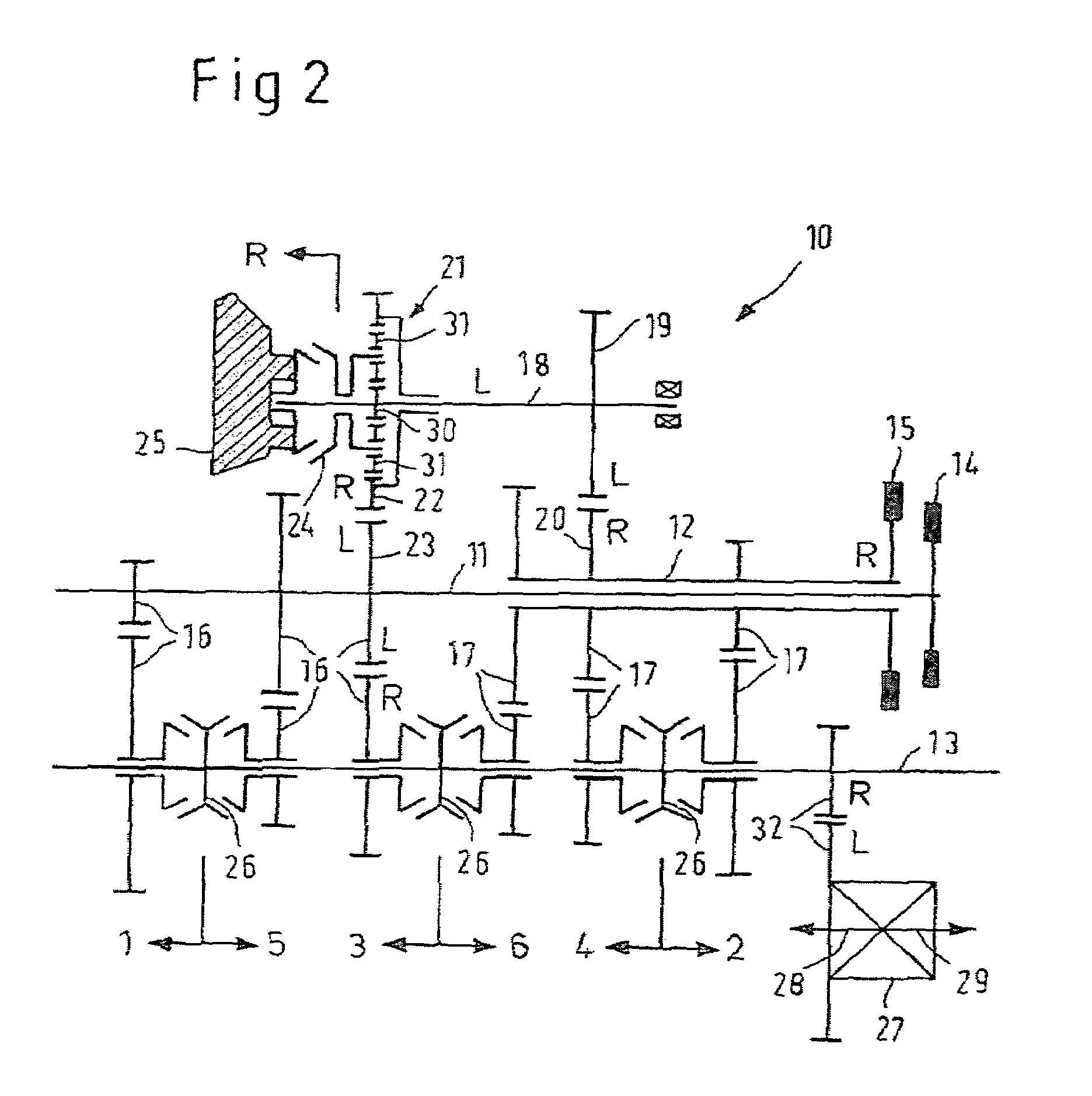 Automated gear transmission