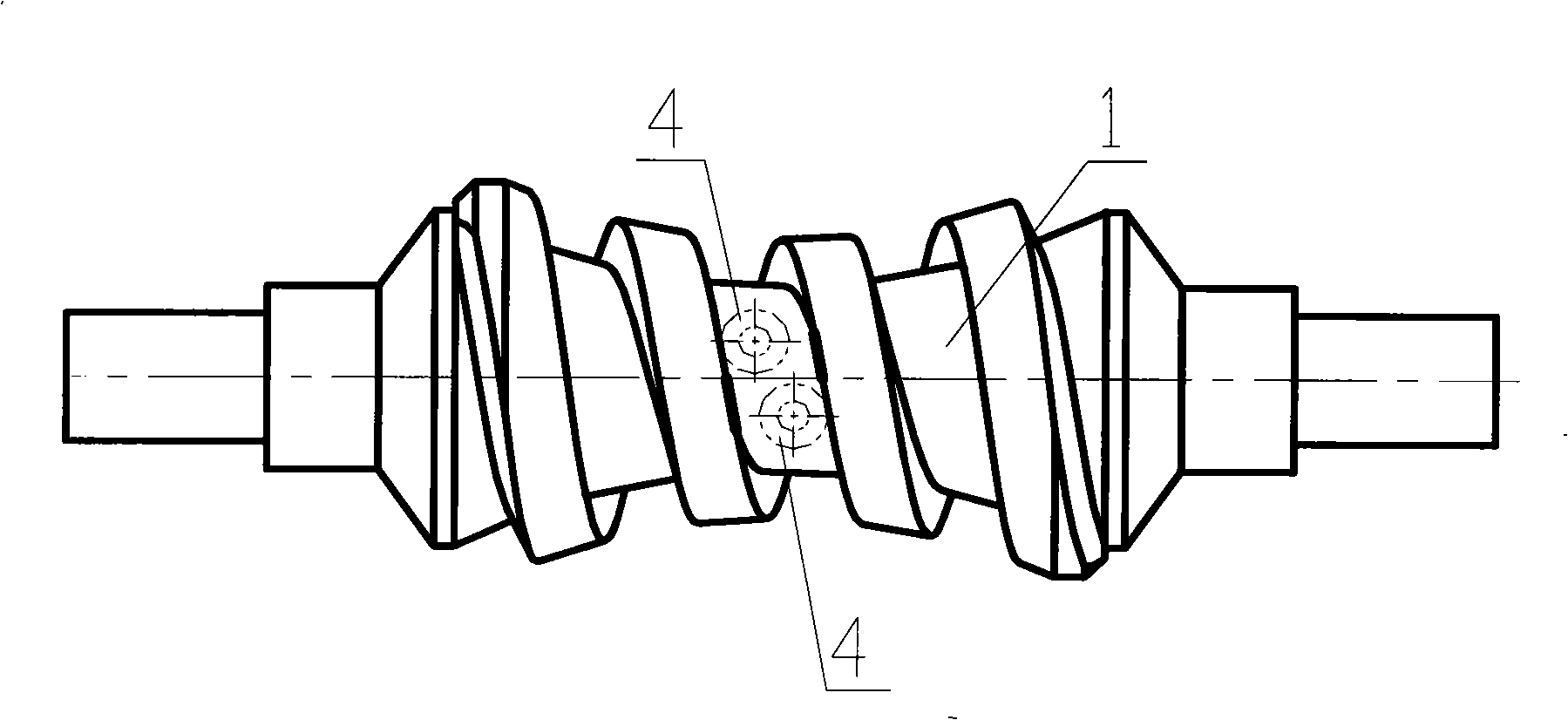 Lateral clearance-free double roller enveloped worm transmission device