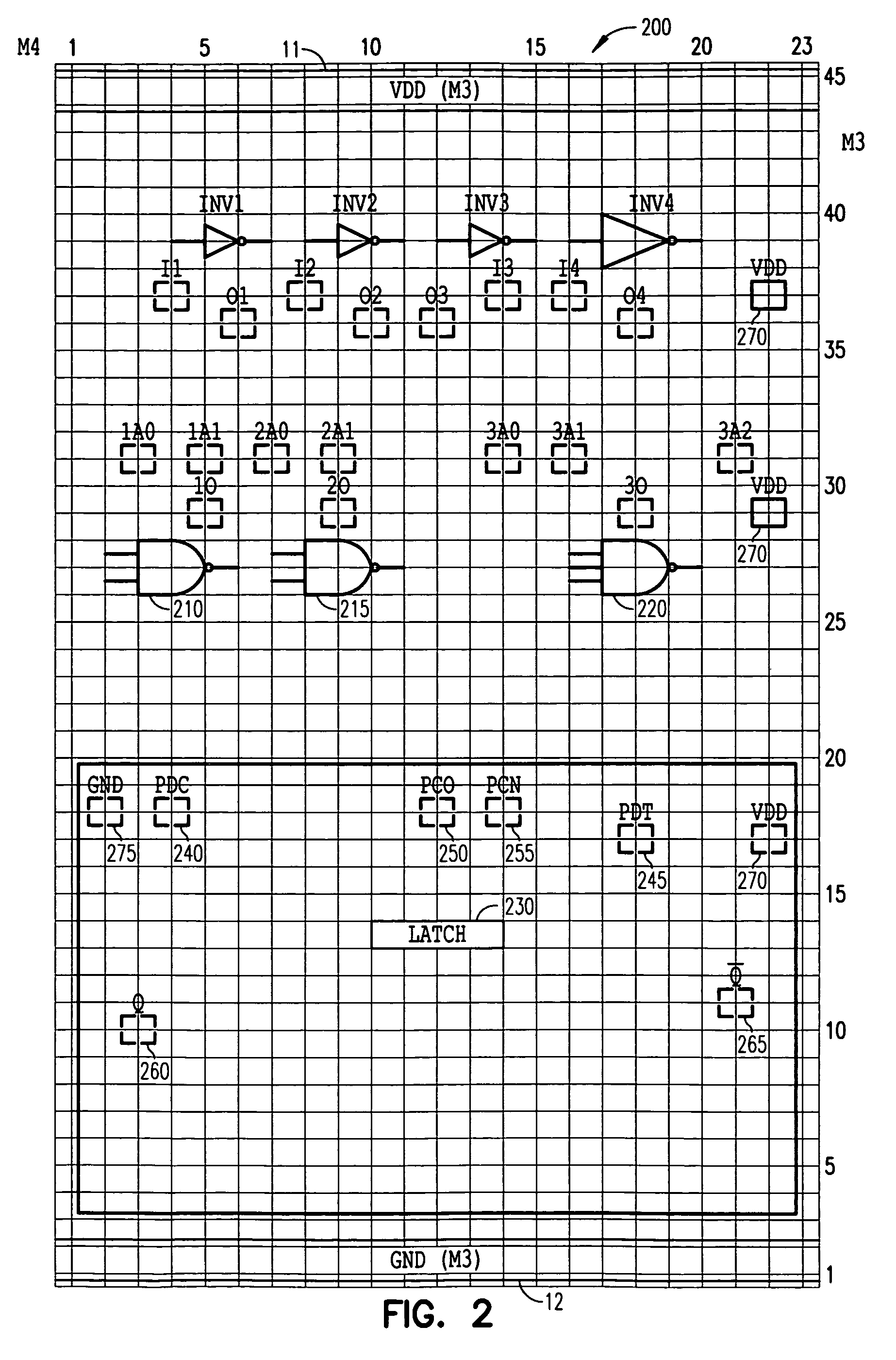 Method for designing structured ASICs in silicon processes with three unique masking steps