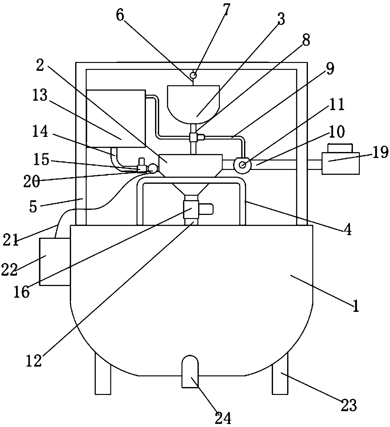 Precision agricultural greenhouse fertilizer proportioning device