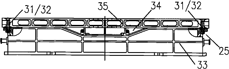 Swing bolster and side frame integrated core preparation and core setting technology