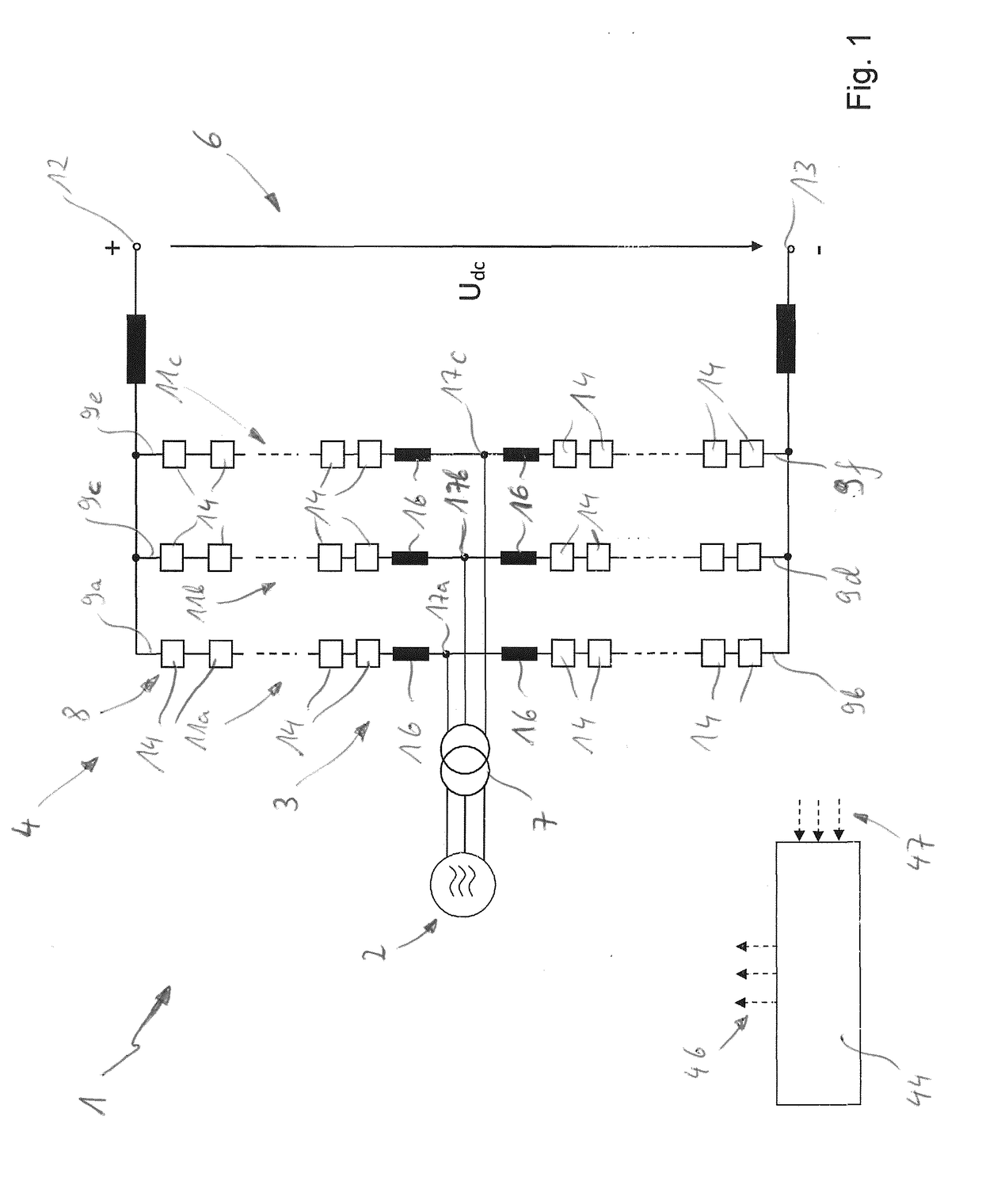 Dual submodule for a modular multilevel converter and modular multilevel converter including the same