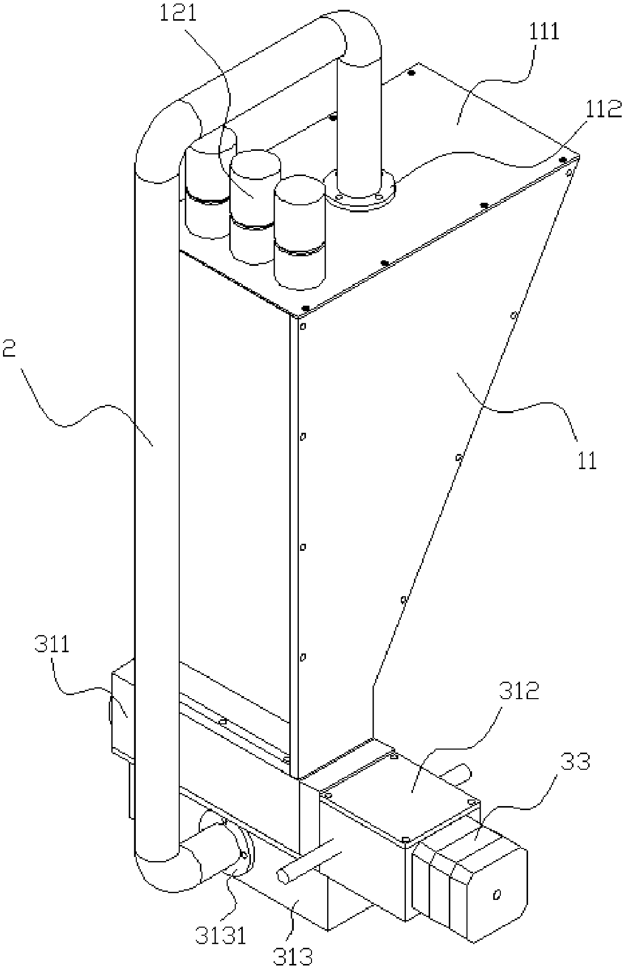 Powder quantitative supply device for selective laser melting 3D printing