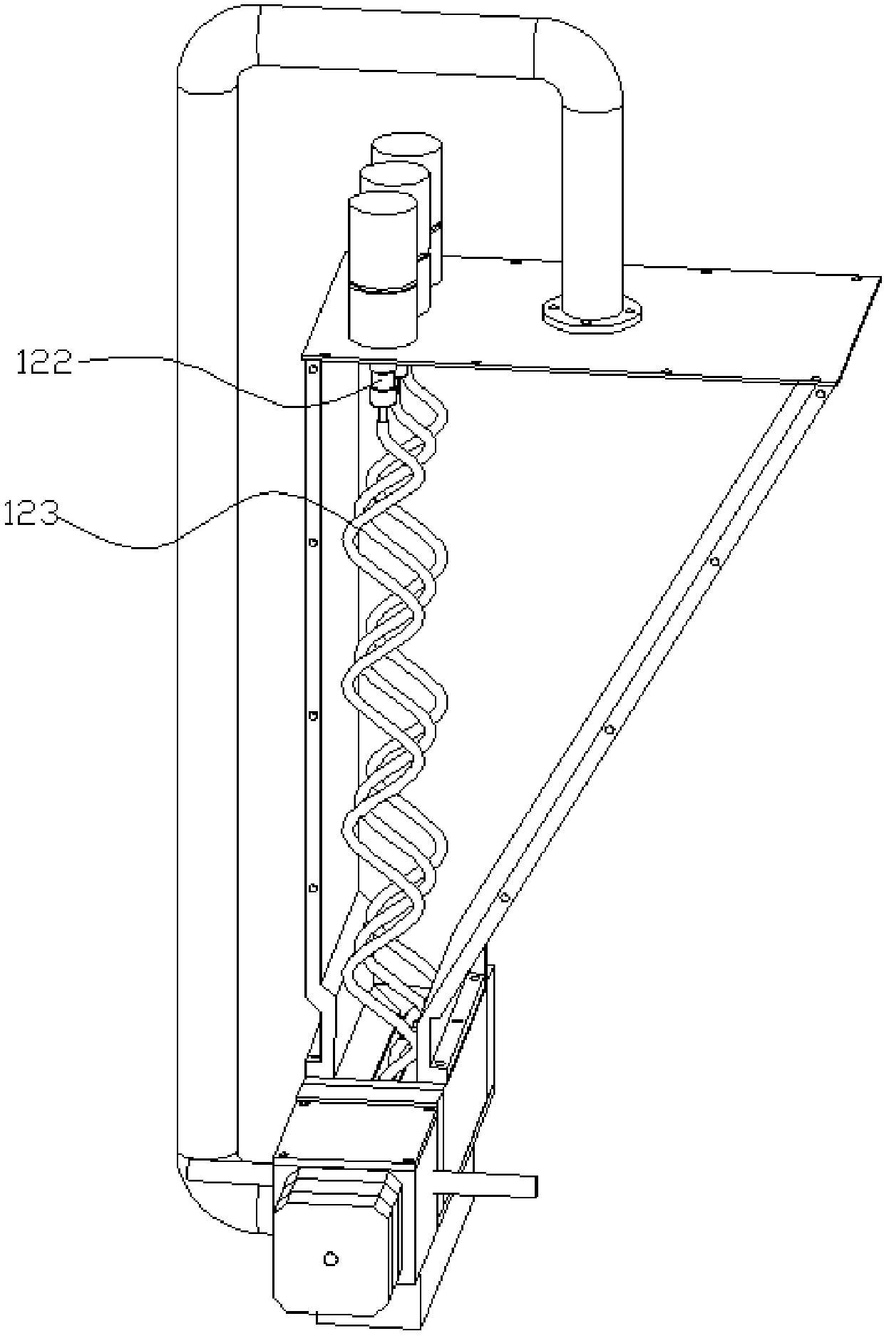 Powder quantitative supply device for selective laser melting 3D printing