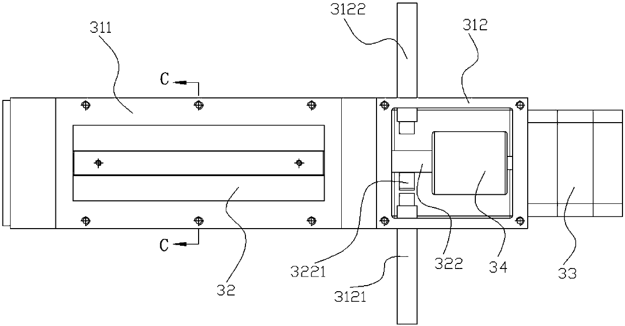 Powder quantitative supply device for selective laser melting 3D printing