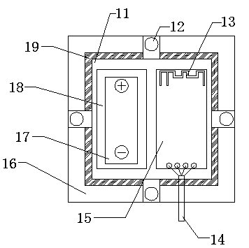 Device for wirelessly measuring whole-age humidity of concrete panel and using method