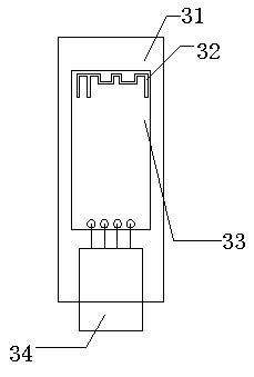 Device for wirelessly measuring whole-age humidity of concrete panel and using method