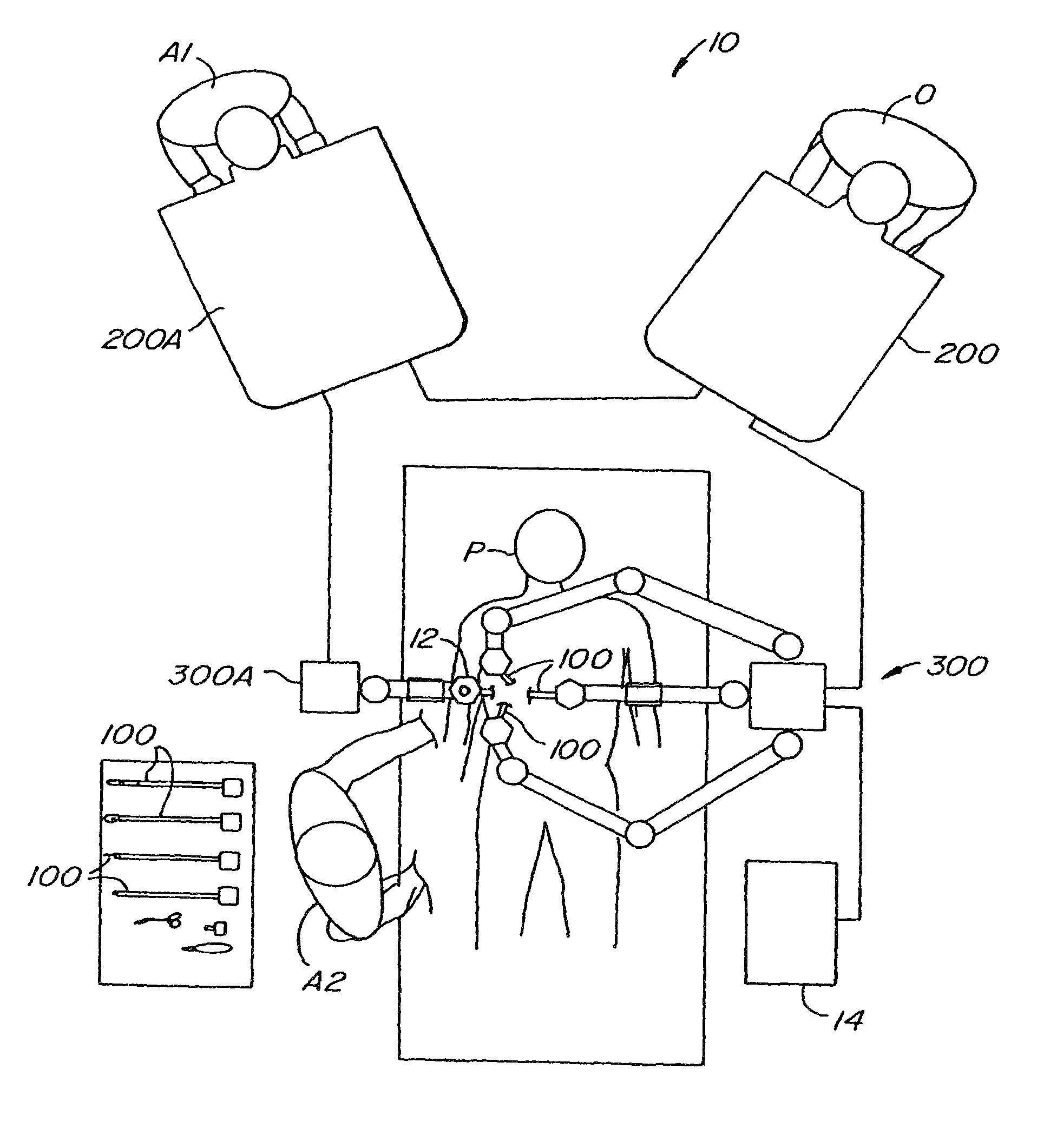 Medical robotic system with operatively couplable simulator unit for surgeon training