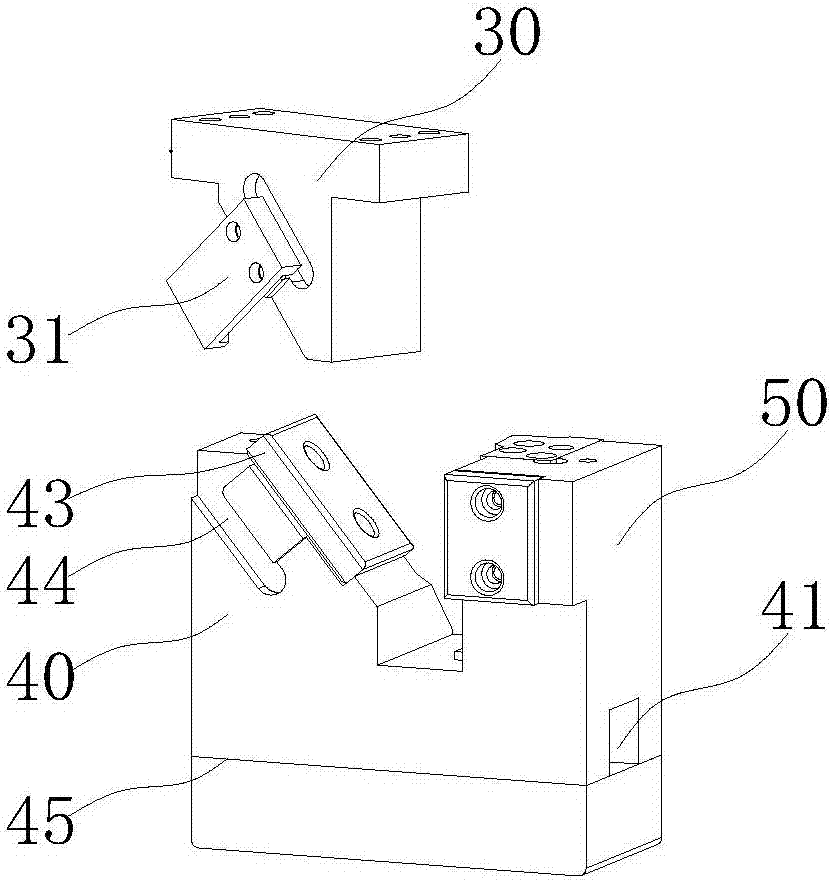 Side-flanging die structure