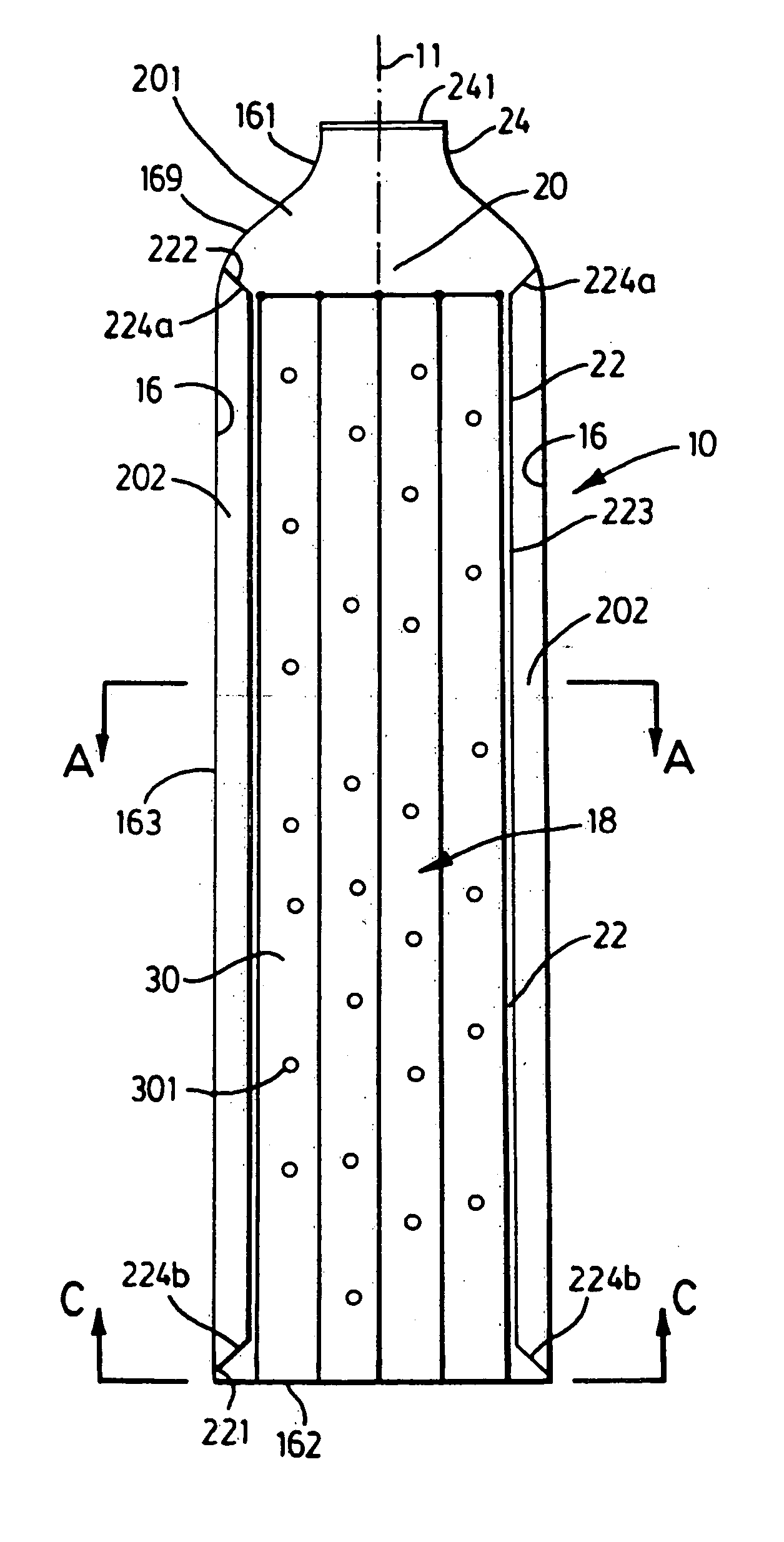 Hydrogen storage container