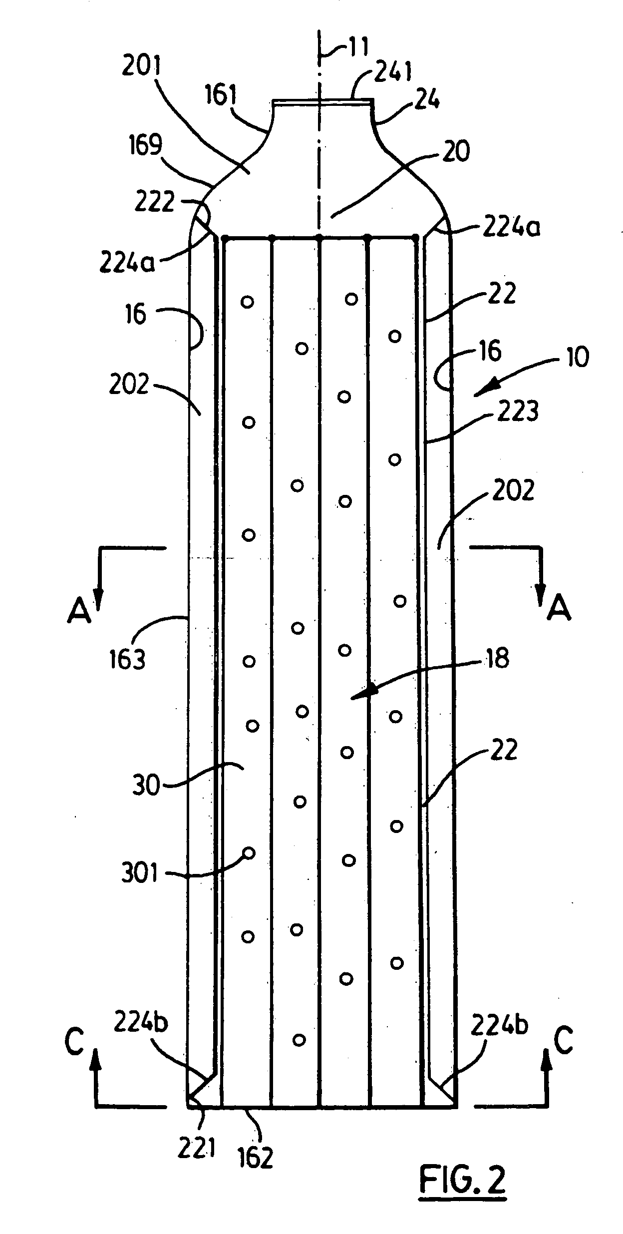 Hydrogen storage container