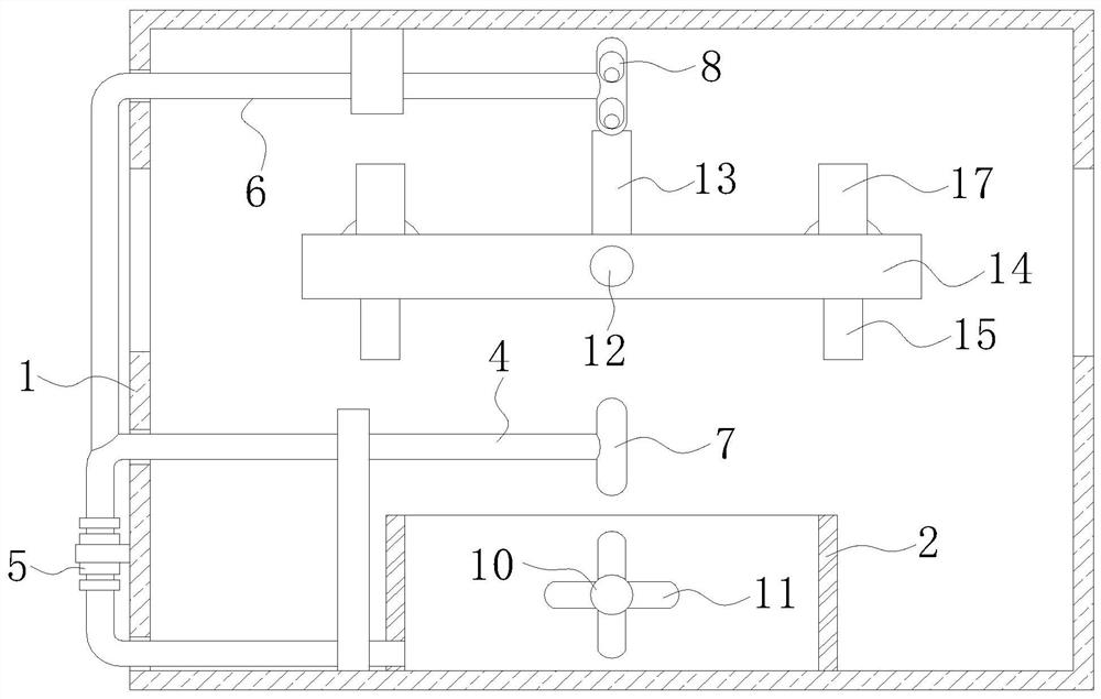 A pipe surface spraying device for guardrail production