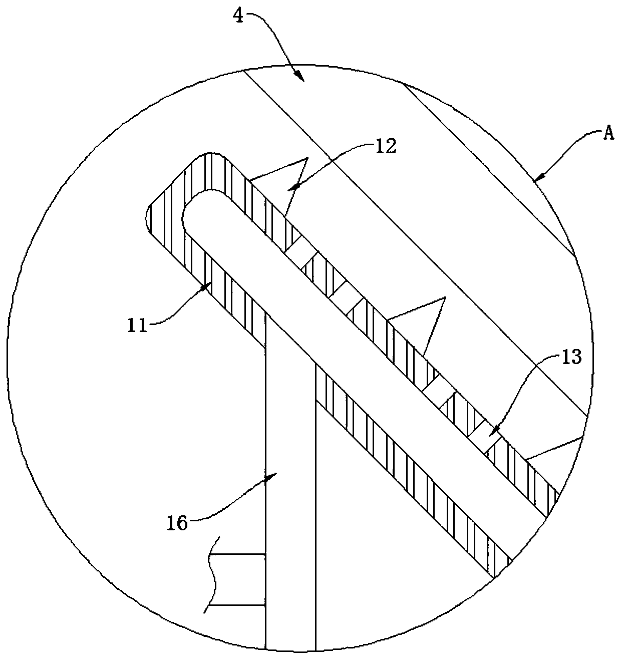 Mechanical self-cleaning device for entrance carpet of smart home